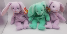 Ty Beanie Babies Retired Bunny Lot Easter Pastel Hippity Floppity