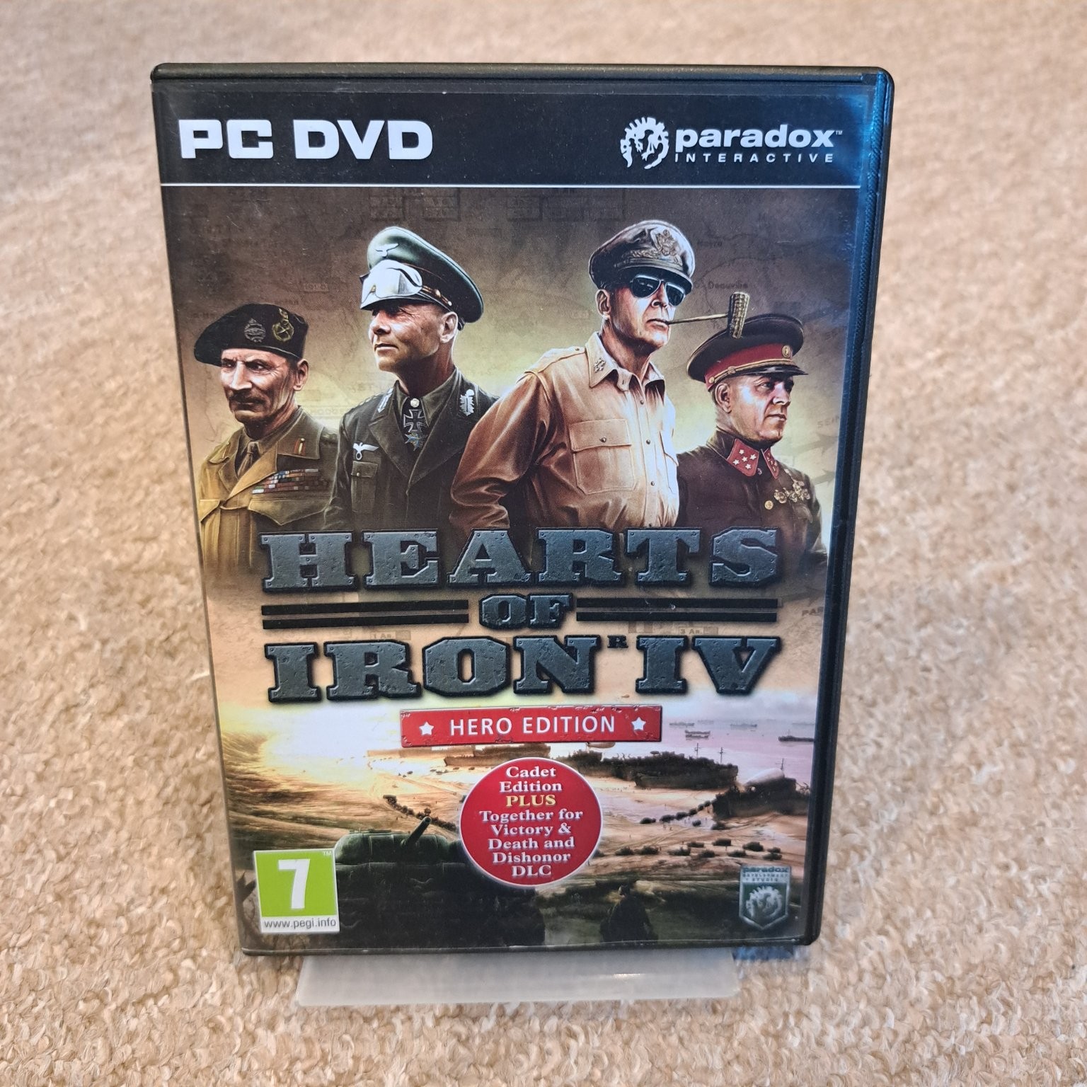 Hearts of Iron IV Hero Edition PC DVD Video Game Strategy WWII Multiplayer