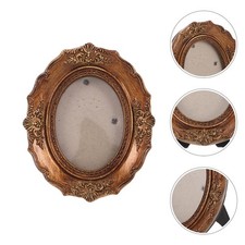 Old Fashioned Photo Frames Mini Picture Vintage Oval Small Resin