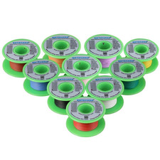 28 Gauge Silicone Wire Kit 10 Color Each 50 Ft Flexible 28 AWG Stranded Tinned C