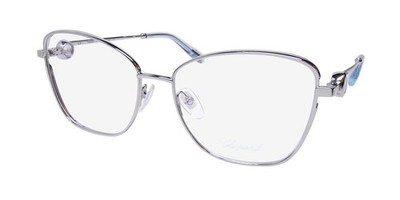 NEW CHOPARD VCHF15S GLASSES METAL & PLASTIC WOMENS 0579 ITALY 55-16-140 CAT EYE