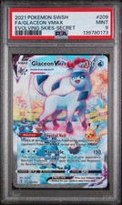 Pokemon Evolving Skies Glaceon VMAX 209/203 Secret Rare PSA 9
