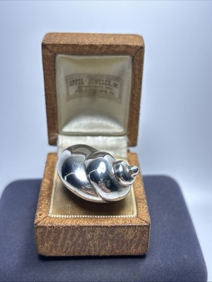 Rare Tiffany & Co Angela Cummings Sterling Silver Heavy Shell Ring