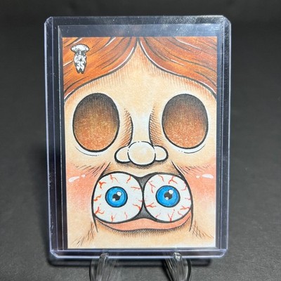 2020 GARBAGE PAIL KIDS UNTOLD STORIES ''WINKLESS WALLY'' SKETCH CARD BARRY NYGMA