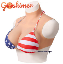 Realistic Breast Forms C-G Cup Silicone Fake Boobs For Crossdresser Drag Queen