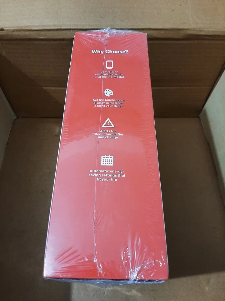 Termostato inteligente Honeywell Wi-Fi sellado con pantalla a color personalizada RTH9580WF Foto 2 de 4