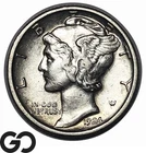 1924-S Mercury Dime *Better Date San Francisco Issue* Choice AU++/Unc