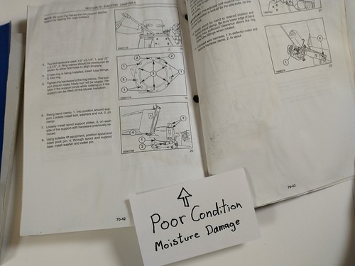 2 Books! New Holland FP230 FP240 Repair Manual *MOISTURE DAMAGE* Hydraulics Elec - Picture 8 of 14