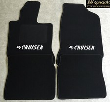 Tappeto auto tappetini Carpets per Chrysler PT Cruiser nero bianco nuovo 4 pezzi
