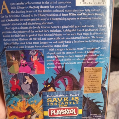Disney Sleeping Beauty VHS Tape 97 Ultra Rare Playskool Kmart 9511 Sealed 1 Of 1 - Picture 12 of 13