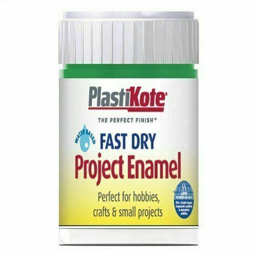 PlastiKote Fast Dry 59ml Project Enamel Paint B4 Bottle White Gloss