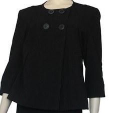 Lifestyle Attitude Stretch Black Jacket Size 8 New Msrp $80.00