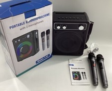 Portable Karaoke Machine W/2 Microphones F2D
