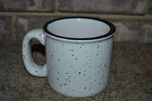 RARE Hobo Day Boy River Black Speckled 12 Oz. Ceramic Coffee Mug VGC!!! - Picture 4 of 7