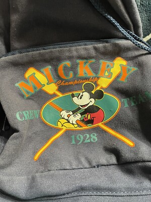 Vintage Disney Mickey Mouse Backpack Championship Crew Team 28