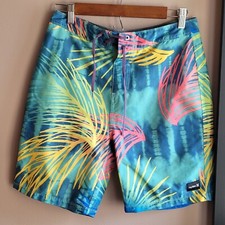 Hurley Trunks Men's Swimwear Size 28 Waist Adjustable Hawaiian Multicolor