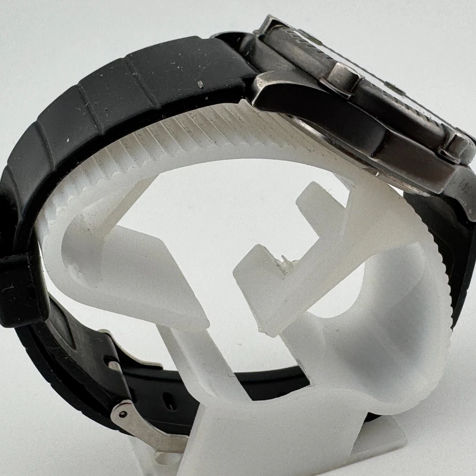 Columbia Reloj Cuarzo CL-7303 Mujer 100m Bisel Giratorio Negro Azul Batería Nueva Foto 3 de 4