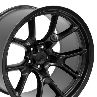 10369 Satin Black Wide Body 20 inch Rear Rim Fit Charger