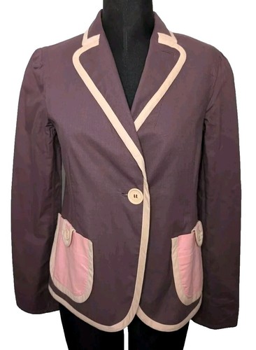 Heaven By Marc Jacobs Purple Faces Denim Jacket XS | eBay