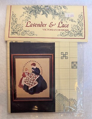Lavender & Lace Victorian Designs THE QUILTMAKER Cross Stitch Pattern L&L27