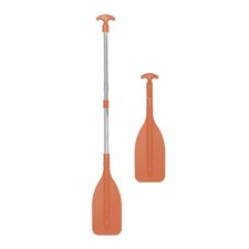 Oceansouth Telescopic Kayak Paddle 3 Parts - Safety Orange 23" - 48" 