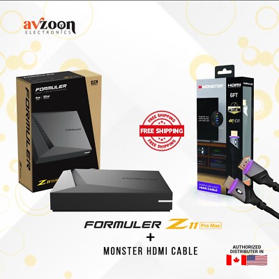 Formuler Z11 Pro Max with Monster HDMI Cable