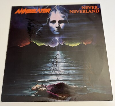 ANNIHILATOR Never, Neverland (LP 1990 Roadrunner) signed signiert