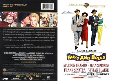 Guys and Dolls ~ DVD ~ Marlon Brando, Frank Sinatra (1955