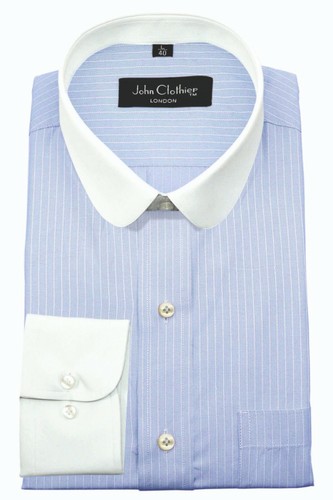 Sky Blue White Pinstripe Peaky Blinder 