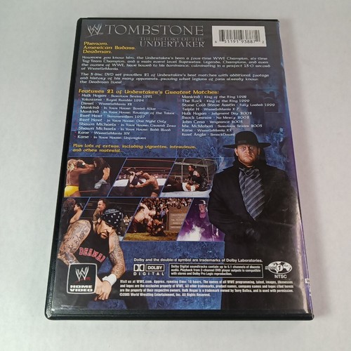 WWE - Tombstone: The History of the Undertaker (DVD, 2005, 3-Disc Set) - Picture 2 of 4