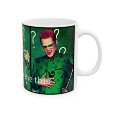 The Riddler Ceramic Mug 11oz, Movie Fan Gift, Coffee Cup, Classic Movie