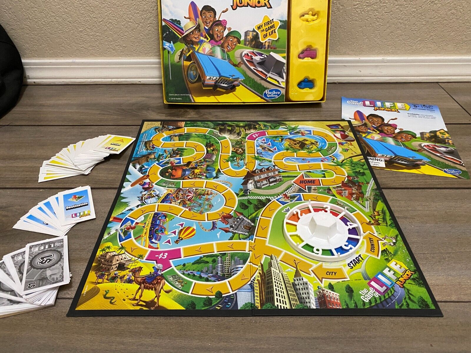 The Game Of Life Junior Classic Family Board game Hasbro For Kids