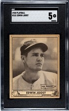 SGC 5 - 1940 Play Ball #151 Edwin (Eddie) Joost Cincinnati Reds (REGULAR BACK)