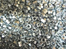 1/4-28 Finished Hex Nut Grade 5 Zinc Plated 250 Pieces
