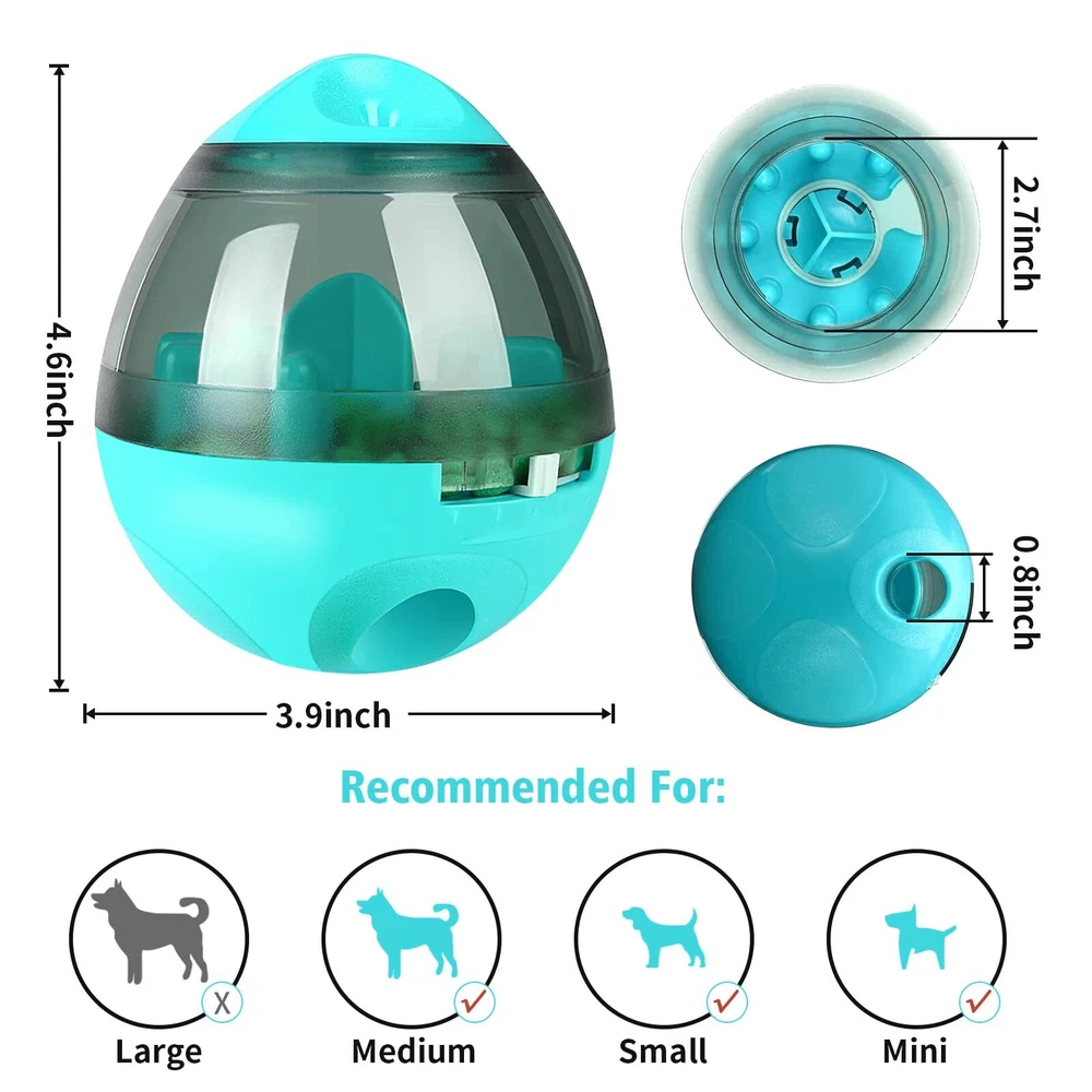 Tumbler Pet Toy, Automatic Pet Slow Feeder Treat Ball, Cat Dog Toy for Pet In...