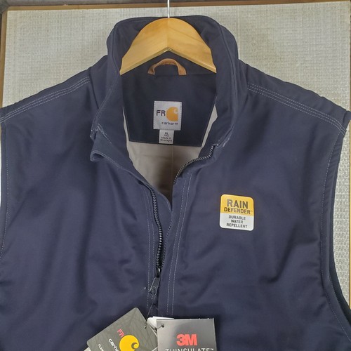 CARHARTT Sz XLT NEW Flame Res FR Thinsulate Rain Defender Mens Vest $225 XL Tall - Picture 16 of 22