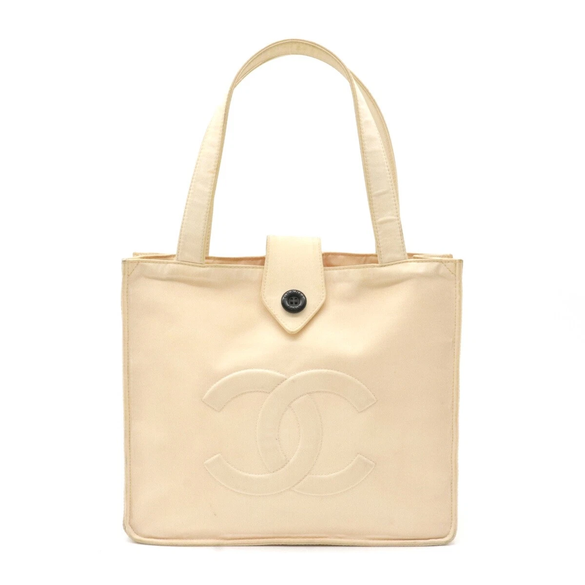 CHANEL Tote Bag Matt caviar skin used