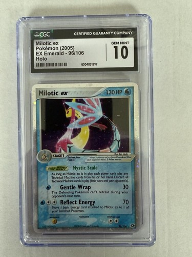 2005 EX Emerald - English Milotic ex Ultra Rare Holo 96/106