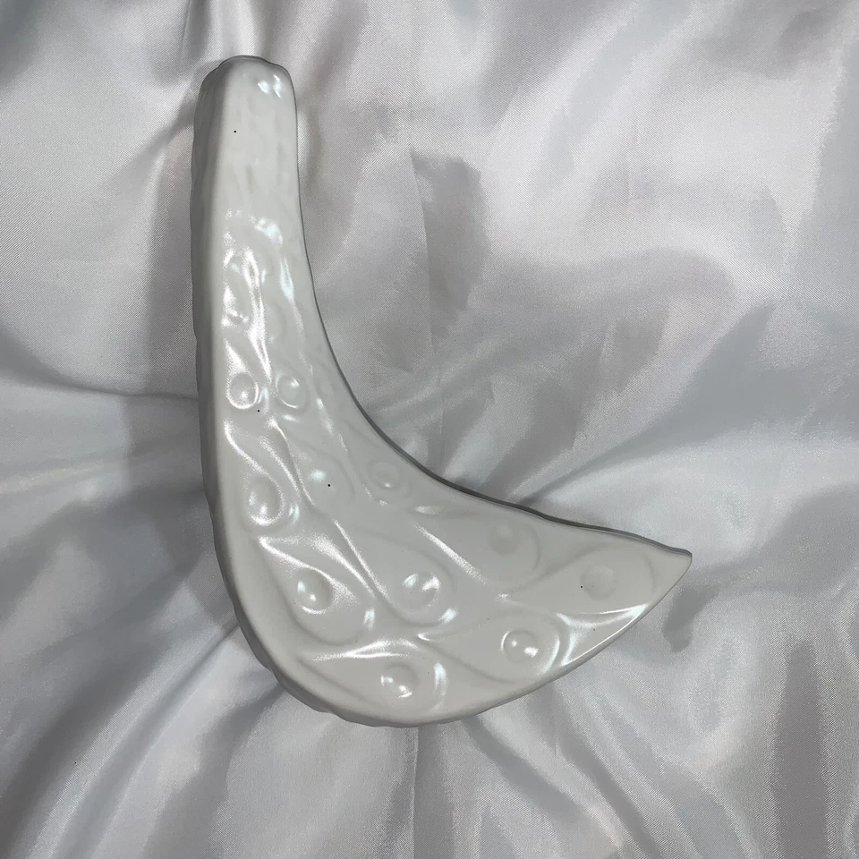 pré-amado JONATHAN ADLER menagerie cerâmica branca PÁSSARO MÉDIO pescoço para a direita Estado perfeito - Imagem 2 de 4