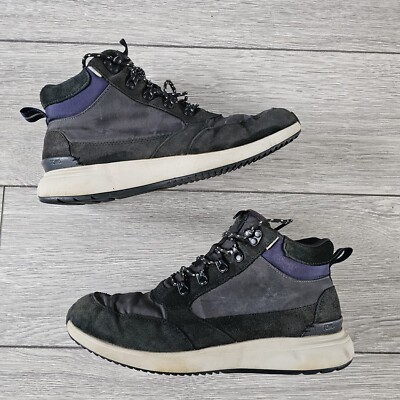 Toms Skully Mens Waterproof Hiking Walking Boots Blue Suede UK