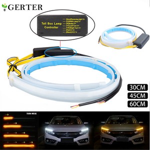 2x LED Blinker Dynamische Streifen DRL Scheinwerfer Tagfahrlicht Lampen 60cm 12V