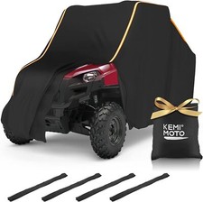 KEMIMOTO UTV Cover, All-Weather Protection Heavy Duty Oxford Cloth Compatible