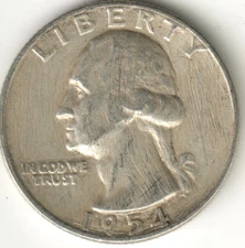 USA - 1954P - Washington ¼ $ - Silver Eagle - no mint mark - #15724RG