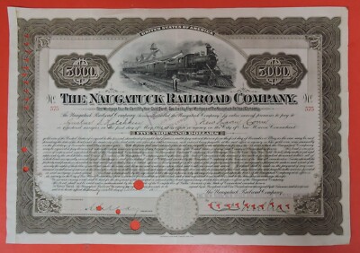 1910 NAUGATUCK RAILROAD COMPANY FIRST MORTGAGE BOND CERTIFICATE