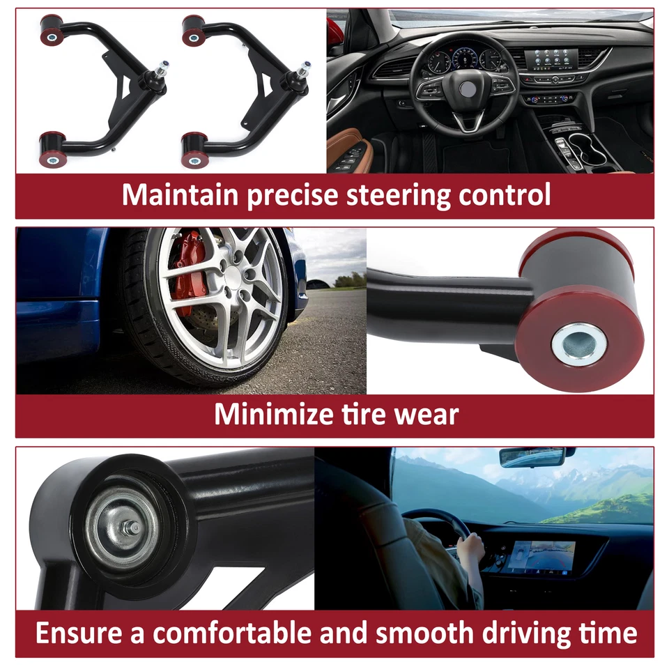 2-4" Lift Upper Control Arm For 2001-2010 Chevy Silverado GMC Sierra 2500 3500HD - Image 4 of 4