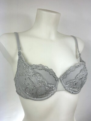 LA PERLA Dessous - Spitzen-BH in hellgrau - Luxus-Lingerie aus Italien