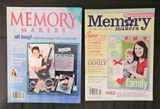 MEMORY MAKERS SCRAPBOOKING MAGAZINE Aug 2004 Issue 45  June 2009 Issue 87