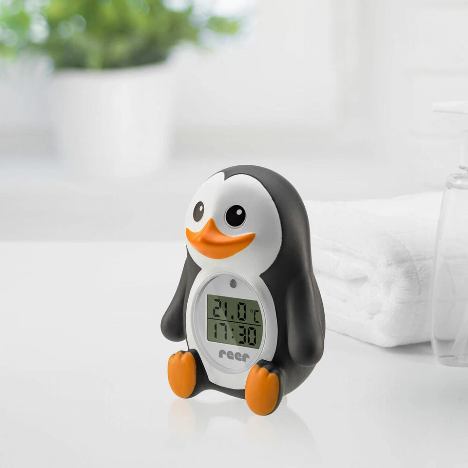 reer MyHappyPingu Badethermometer 2in1 Digitales Thermometer Raumthermometer - Bild 4 von 4