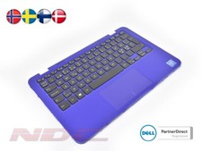 NEW Dell Inspiron 11-3162/3164 Blue Palmrest  Touchpad  NORDIC Keyboard 0MHDKY