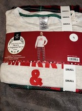 Member's Mark Men's Holiday Family Sleep Long Sleeve  Pant Pajama Set Size S